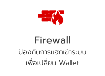 รับฝากเครื่องขุด รับฝากวางเครื่องขุด Firewall ป้องกันการแฮกเข้าระบบ เพื่อเปลี่ยน Wallet